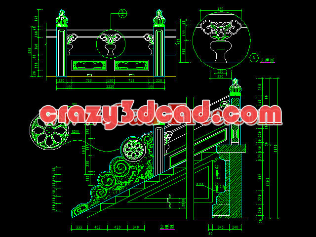 Beautiful railings cad details